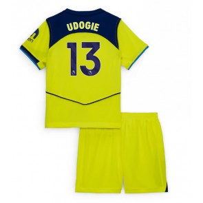 Lacne Dětský Futbalové dres Tottenham Hotspur Destiny Udogie #13 2025-26 Krátky Rukáv - Tretina (+ trenírky)
